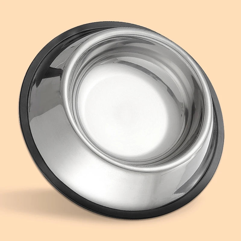 Stainless Steel Pet Dog Bowl Stainless Steel Feeder Skidproof Anti-ant Shape Cat Dog Bowls Food Accessories Pet Supplies 6 Sizes