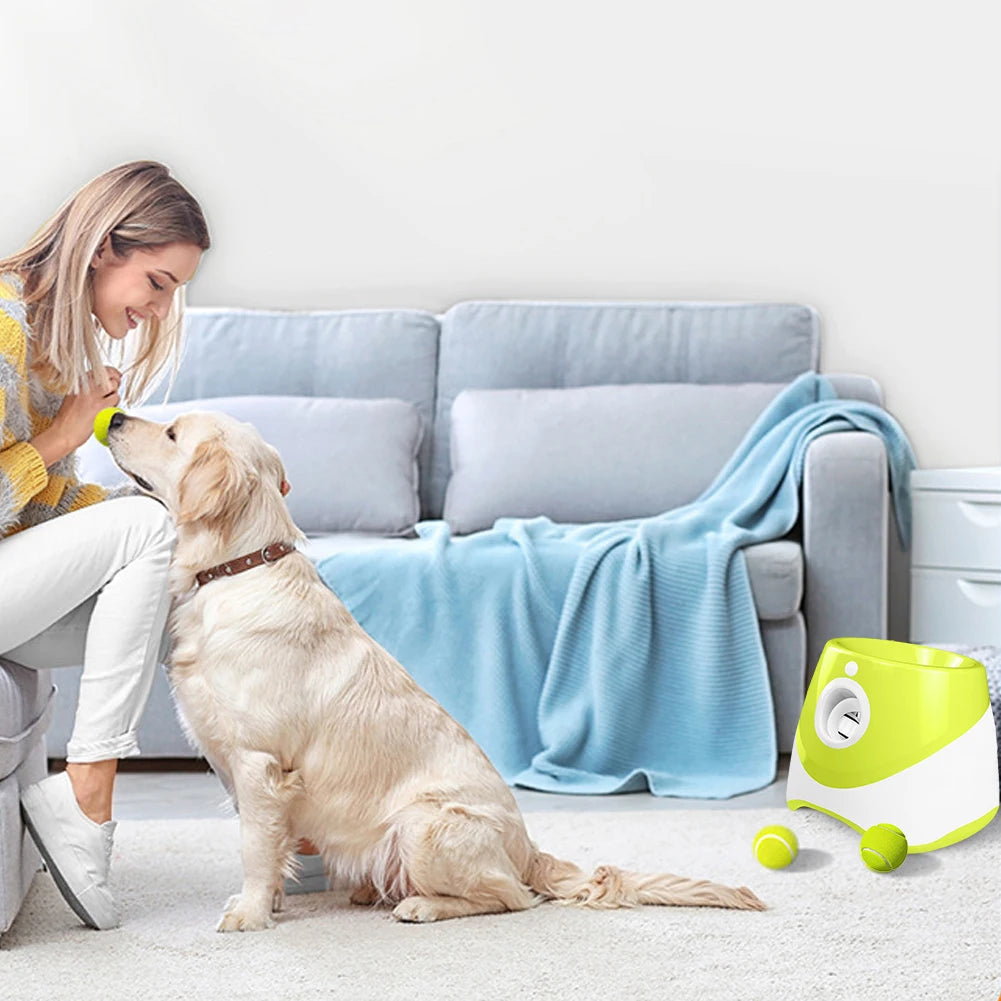 Automatic Pet Dogs Chase  Fun Interactive Throw Catapult Dog Tennis Automatic Launcher Dogs Ball Catapult Pet Interactive