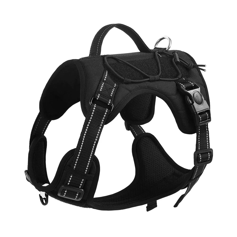 Pet Harness Multi Functional Nylon Reflective Dog Harness Adjustable No Pull Comfortable Control Dog Chest Harness Pet Supplies