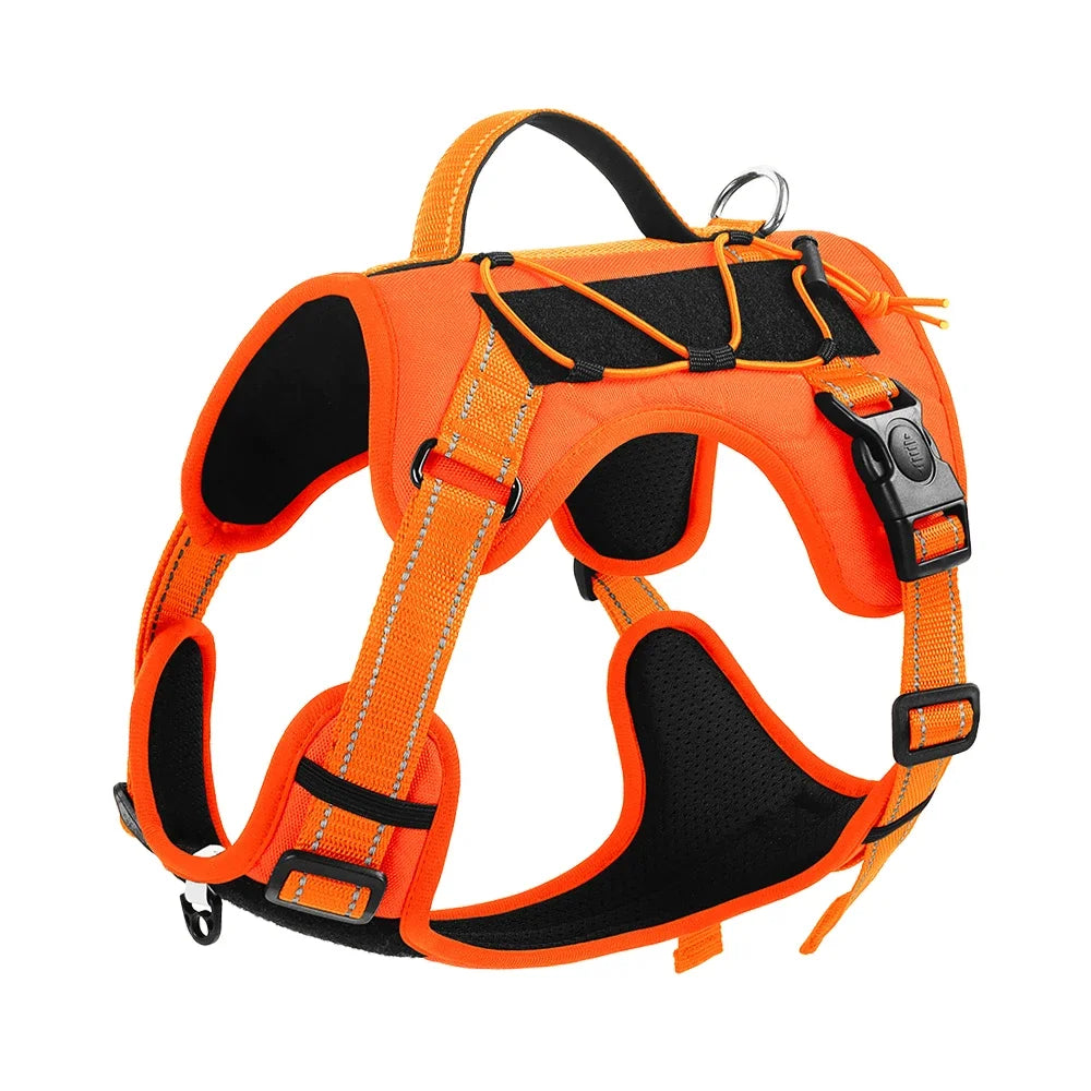 Pet Harness Multi Functional Nylon Reflective Dog Harness Adjustable No Pull Comfortable Control Dog Chest Harness Pet Supplies